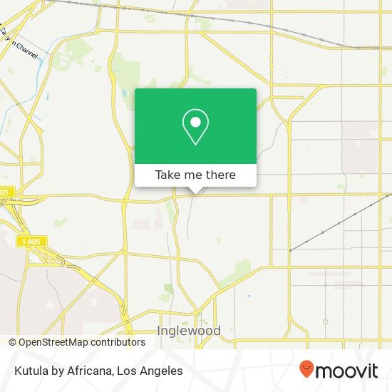 Mapa de Kutula by Africana, 4438 W Slauson Ave Los Angeles, CA 90043