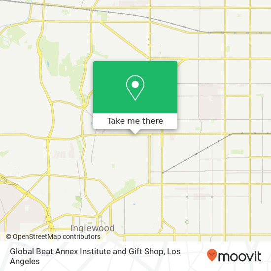 Mapa de Global Beat Annex Institute and Gift Shop, 3804 W Slauson Ave Los Angeles, CA 90043
