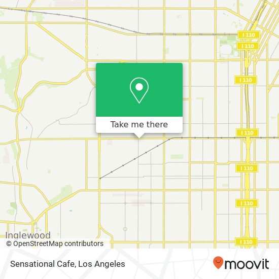 Mapa de Sensational Cafe, 2166 W Slauson Ave Los Angeles, CA 90047