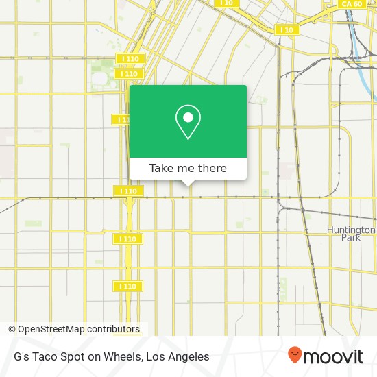 Mapa de G's Taco Spot on Wheels, 5625 Avalon Blvd Los Angeles, CA 90011