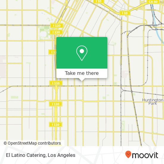Mapa de El Latino Catering, 5625 Avalon Blvd Los Angeles, CA 90011