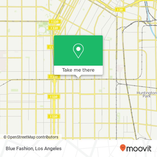 Mapa de Blue Fashion, 435 E 58th St Los Angeles, CA 90011