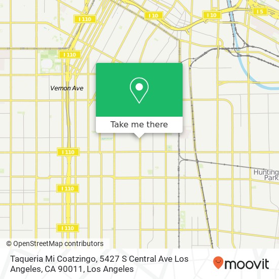 Taqueria Mi Coatzingo, 5427 S Central Ave Los Angeles, CA 90011 map