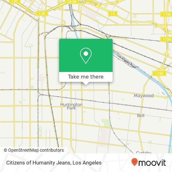 Mapa de Citizens of Humanity Jeans, 5715 Bickett St Huntington Park, CA 90255