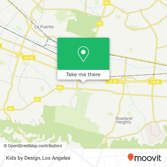 Mapa de Kids by Design, Industry, CA 91748