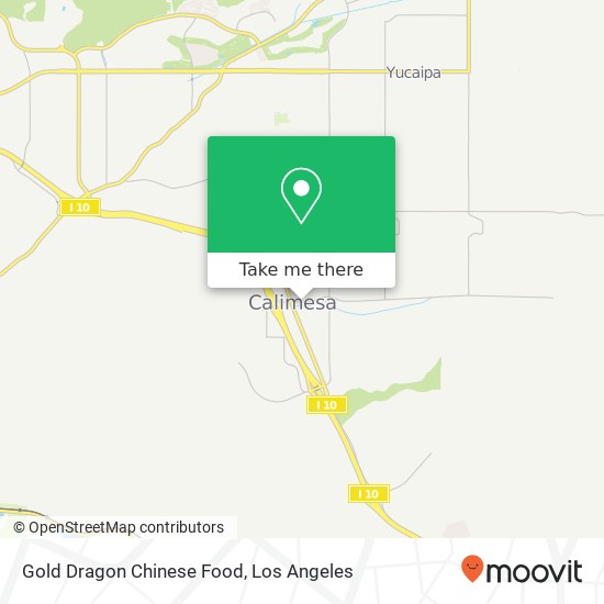 Mapa de Gold Dragon Chinese Food, 34078 County Line Rd Yucaipa, CA 92399