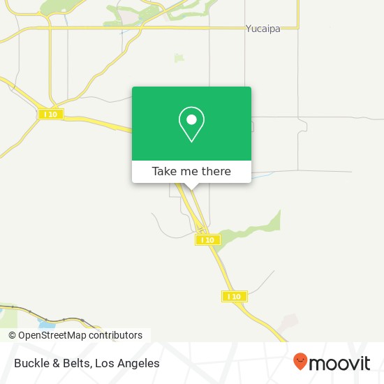 Mapa de Buckle & Belts, 1007 Calimesa Blvd Calimesa, CA 92320