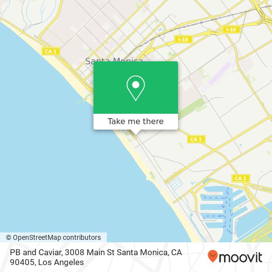 Mapa de PB and Caviar, 3008 Main St Santa Monica, CA 90405