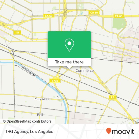 Mapa de TRG Agency, 5211 E Washington Blvd Commerce, CA 90040