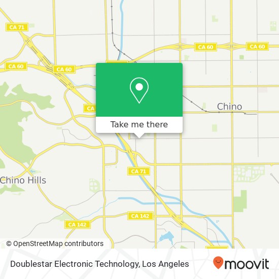 Mapa de Doublestar Electronic Technology, 3857 Schaefer Ave Chino, CA 91710