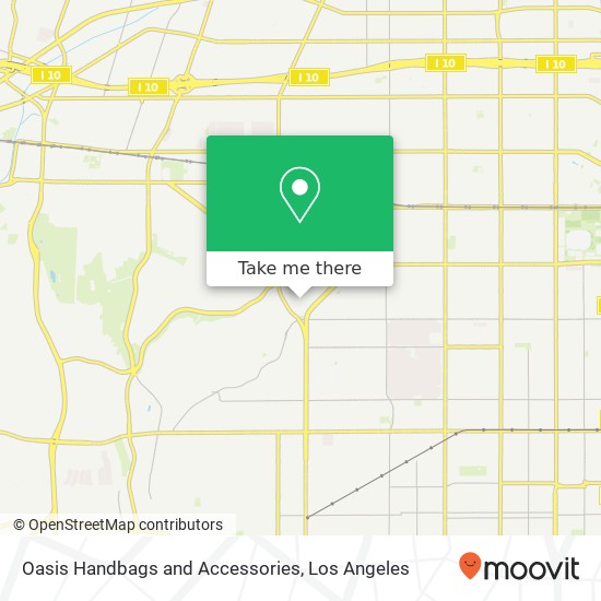Mapa de Oasis Handbags and Accessories, 3407 W 43rd St Los Angeles, CA 90008
