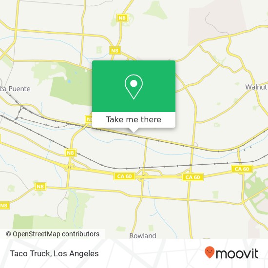 Mapa de Taco Truck, 18061 Valley Blvd La Puente, CA 91744