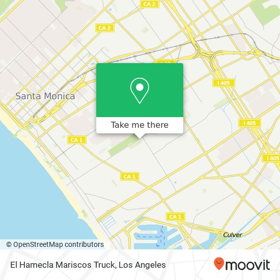 Mapa de El Hamecla Mariscos Truck, 1360 Rose Ave Venice, CA 90291