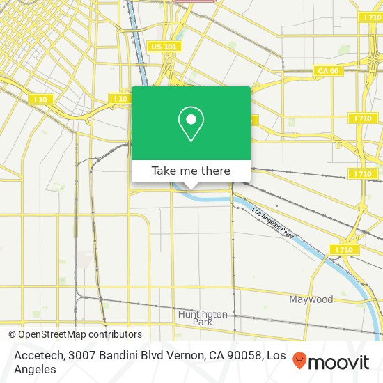 Mapa de Accetech, 3007 Bandini Blvd Vernon, CA 90058