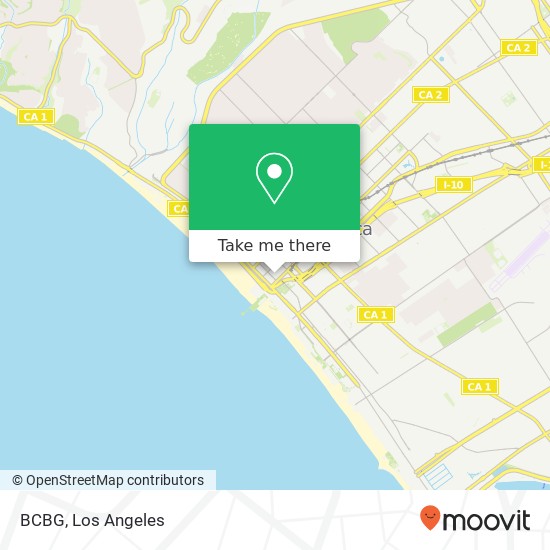 Mapa de BCBG, Santa Monica, CA 90401