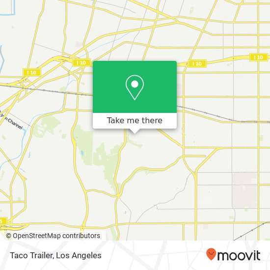 Mapa de Taco Trailer, 4000 Ursula Ave Los Angeles, CA 90008