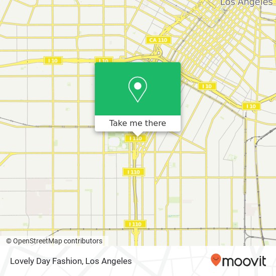 Mapa de Lovely Day Fashion, 3801 S Grand Ave Los Angeles, CA 90037