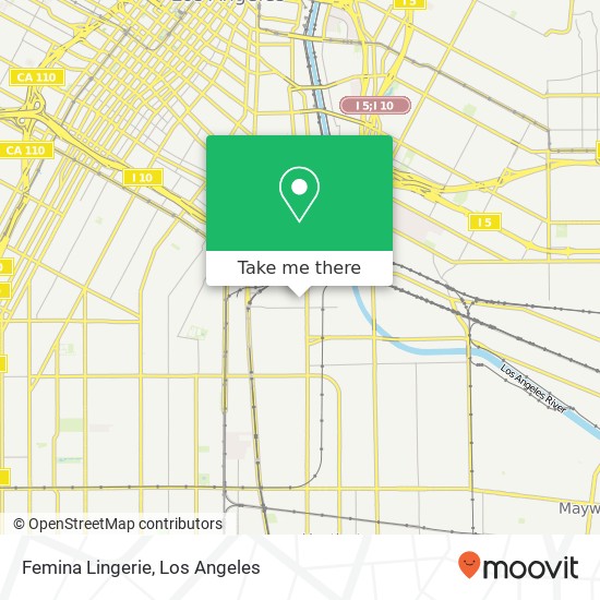 Mapa de Femina Lingerie, 2615 S Santa Fe Ave Vernon, CA 90058