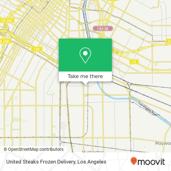 Mapa de United Steaks Frozen Delivery