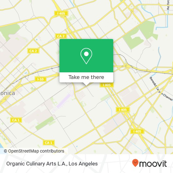 Mapa de Organic Culinary Arts L.A., 11664 National Blvd Los Angeles, CA 90064