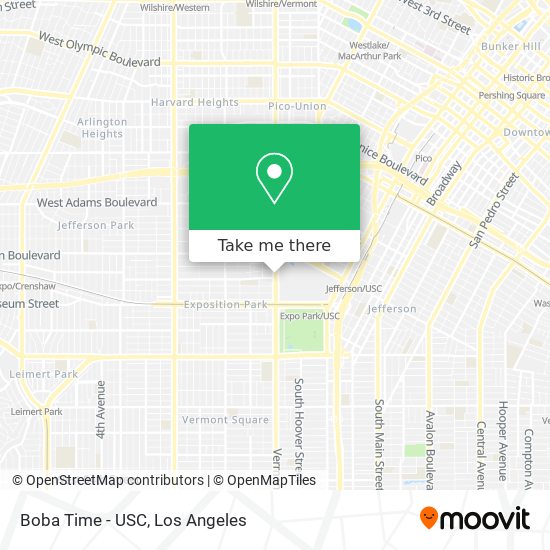 Mapa de Boba Time - USC