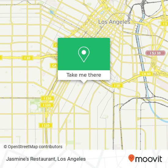 Mapa de Jasmine's Restaurant, 2201 S San Pedro St Los Angeles, CA 90011