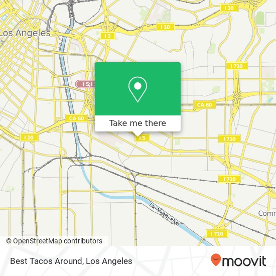Mapa de Best Tacos Around, S Lorena St Los Angeles, CA 90023