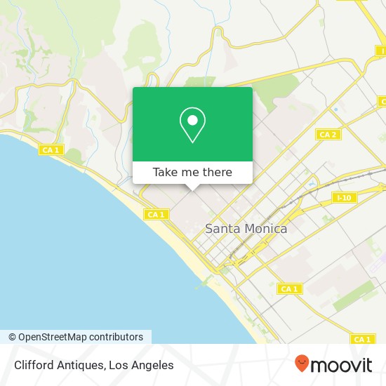 Mapa de Clifford Antiques, 818 Lincoln Blvd Santa Monica, CA 90403