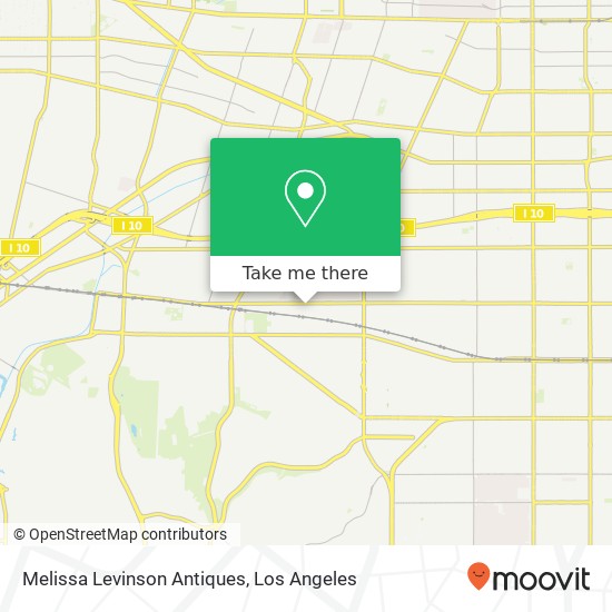 Mapa de Melissa Levinson Antiques, 4402 W Jefferson Blvd Los Angeles, CA 90016