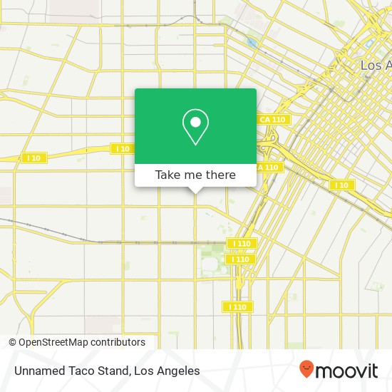 Mapa de Unnamed Taco Stand, W 30th St Los Angeles, CA 90007