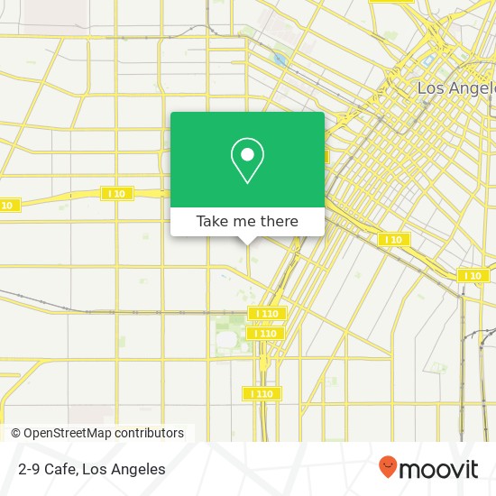 Mapa de 2-9 Cafe, 2827 S Hoover St Los Angeles, CA 90007