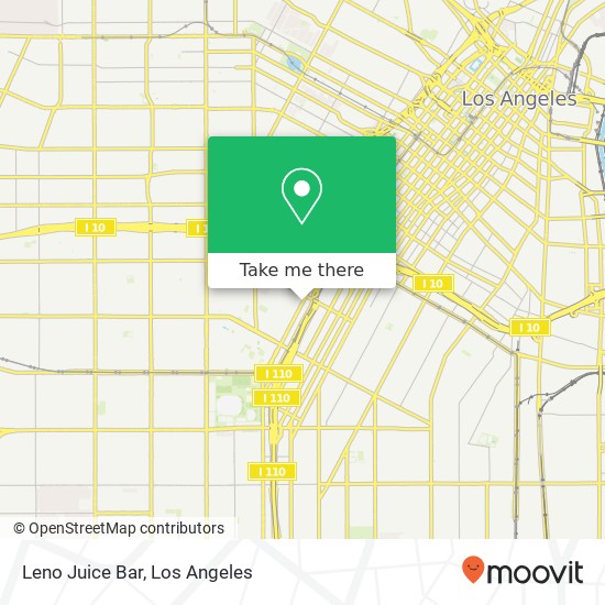 Mapa de Leno Juice Bar, 2700 S Figueroa St Los Angeles, CA 90007