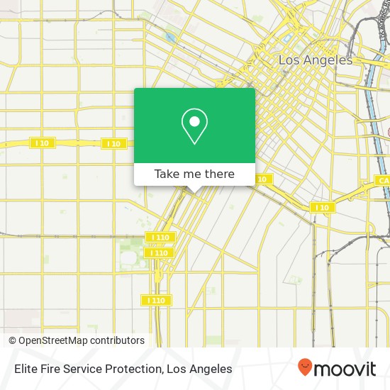 Mapa de Elite Fire Service Protection, 2526 S Grand Ave Los Angeles, CA 90007