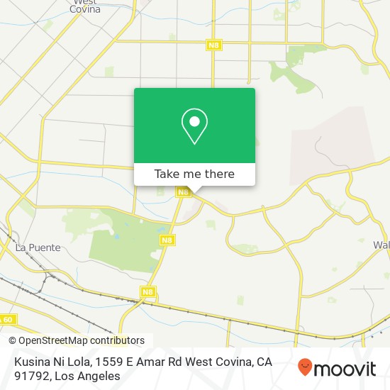 Kusina Ni Lola, 1559 E Amar Rd West Covina, CA 91792 map