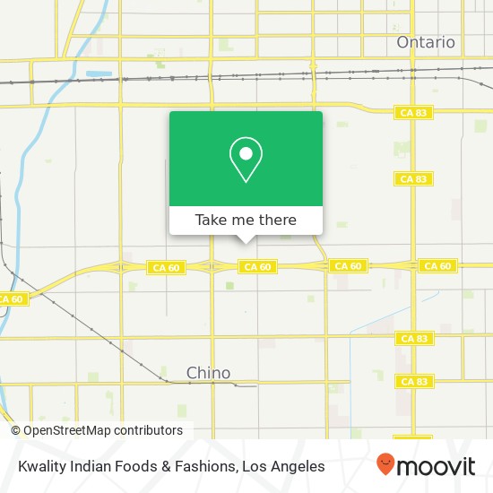 Kwality Indian Foods & Fashions, 5525 Philadelphia St Chino, CA 91710 map
