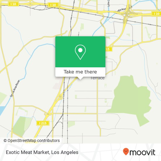 Mapa de Exotic Meat Market, 12210 Michigan St Grand Terrace, CA 92313