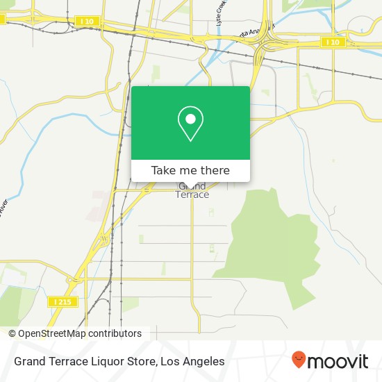 Grand Terrace Liquor Store map