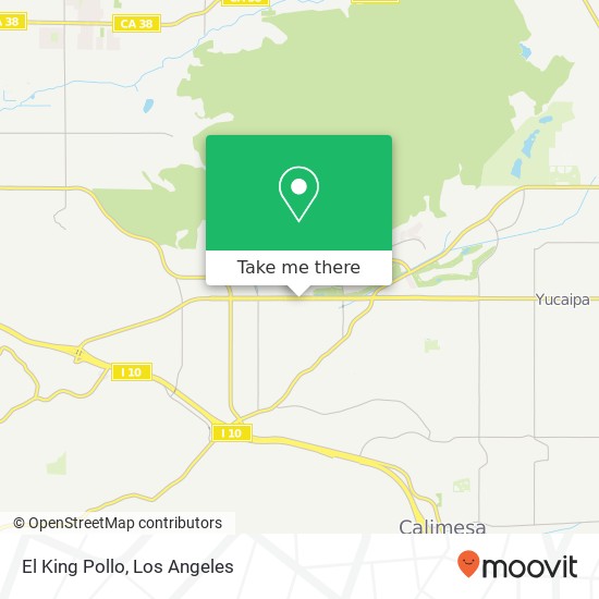 Mapa de El King Pollo, 32999 Yucaipa Blvd Yucaipa, CA 92399