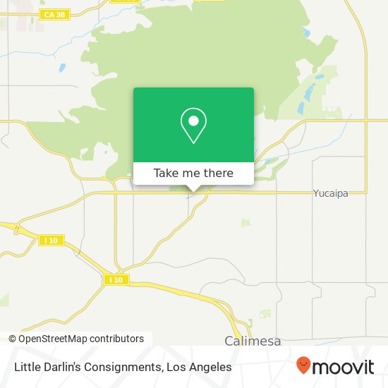 Mapa de Little Darlin's Consignments, 33359 Yucaipa Blvd Yucaipa, CA 92399