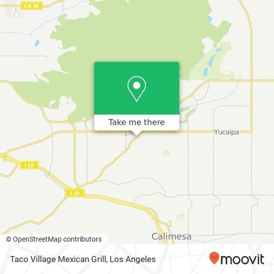 Mapa de Taco Village Mexican Grill, 33490 Oak Glen Rd Yucaipa, CA 92399