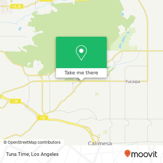 Mapa de Tuna Time, 33527 Yucaipa Blvd Yucaipa, CA 92399
