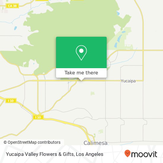 Mapa de Yucaipa Valley Flowers & Gifts, 33649 Yucaipa Blvd Yucaipa, CA 92399