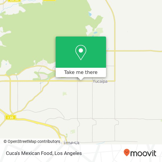 Mapa de Cuca's Mexican Food, 34380 Yucaipa Blvd Yucaipa, CA 92399