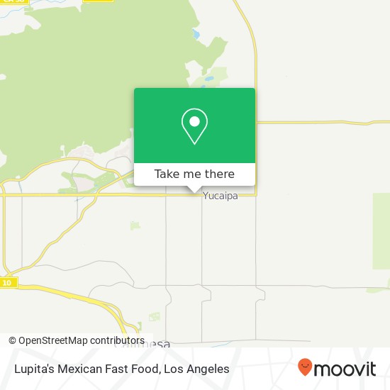 Mapa de Lupita's Mexican Fast Food, 34620 Yucaipa Blvd Yucaipa, CA 92399