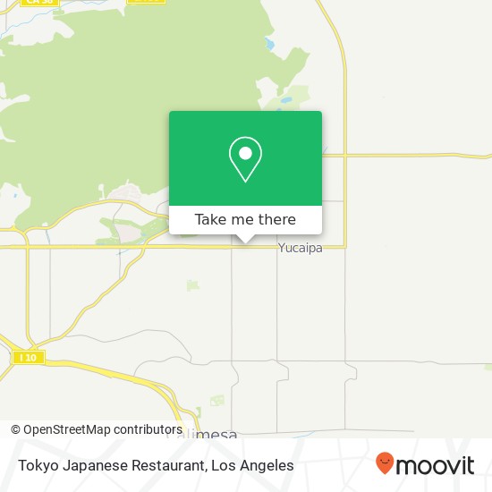 Mapa de Tokyo Japanese Restaurant, 34428 Yucaipa Blvd Yucaipa, CA 92399