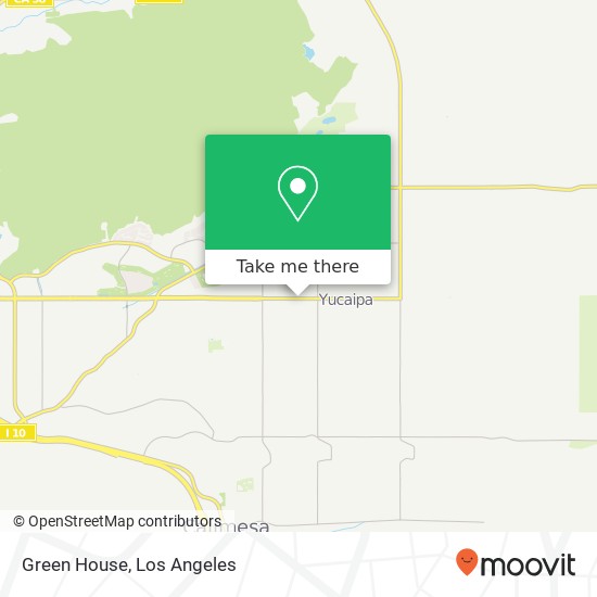 Mapa de Green House, 34557 Yucaipa Blvd Yucaipa, CA 92399
