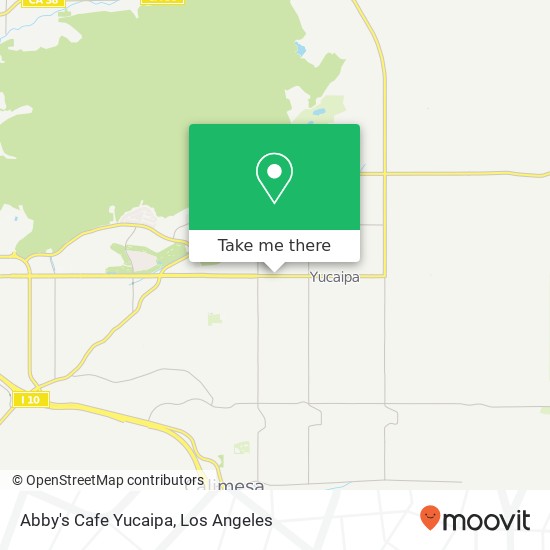 Mapa de Abby's Cafe Yucaipa, 34432 Yucaipa Blvd Yucaipa, CA 92399