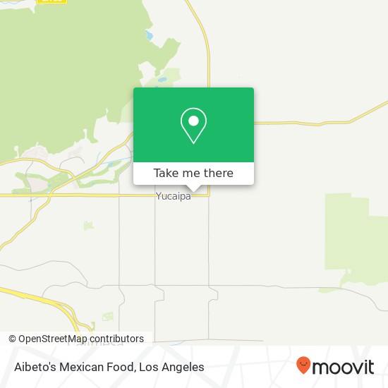 Mapa de Aibeto's Mexican Food, 35134 Yucaipa Blvd Yucaipa, CA 92399