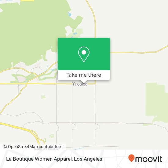 Mapa de La Boutique Women Apparel, 35009 Yucaipa Blvd Yucaipa, CA 92399