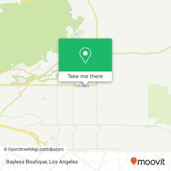 Mapa de Bayless Boutique, 35009 Yucaipa Blvd Yucaipa, CA 92399